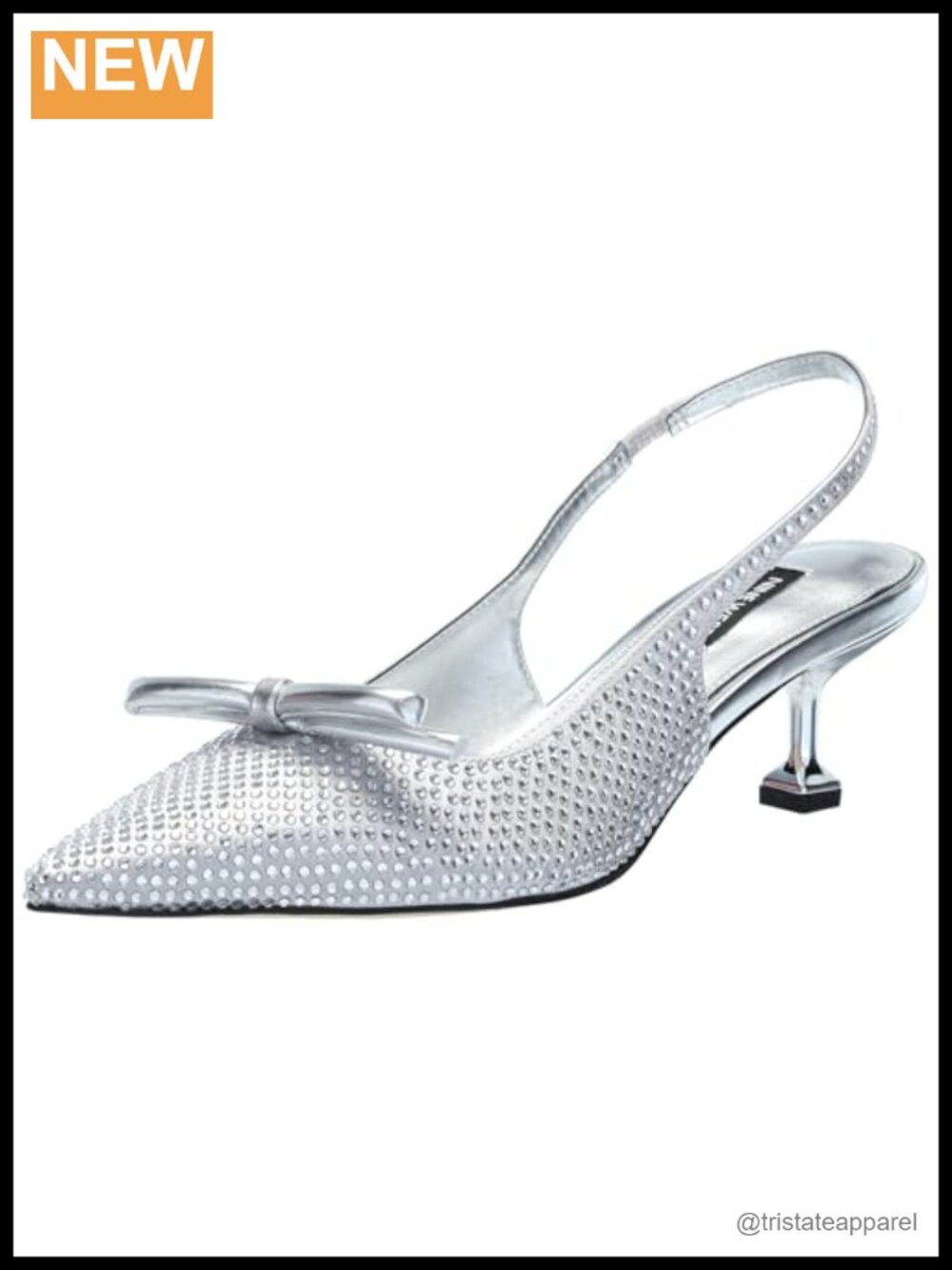 Slingback Dress Pumps Pointed Toe 1.85 Inch Heel Stiletto